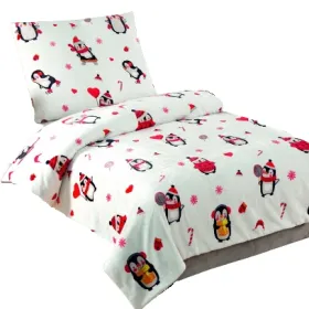 Mikroplyšové povlečení 140x200 cm, 70x90cm