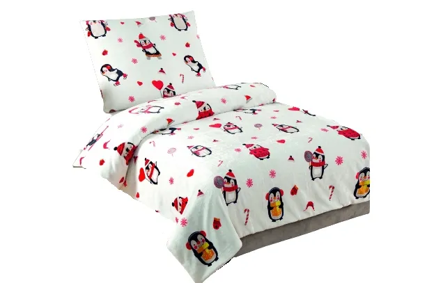 Mikroplyšové povlečení 140x200 cm, 70x90cm